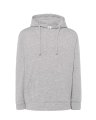 Heren Hooded Sweater JHK JT Kangaroo ash Melange